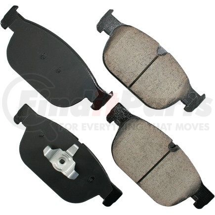 Akebono EUR1865 EURO Ultra Premium Ceramic Disc Brake Pad Kit