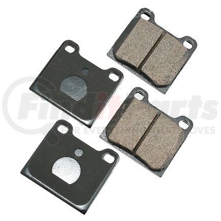 Akebono EUR541 EURO Ultra Premium Ceramic Disc Brake Pad Kit