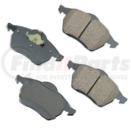 Akebono EUR836 EURO Ultra Premium Ceramic Disc Brake Pad Kit