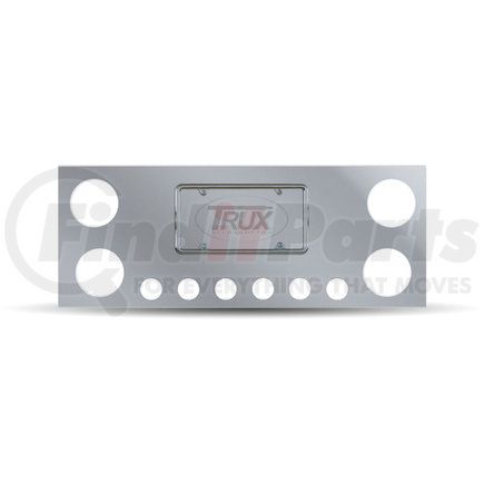 TRUX TU-9001 Center Panel, Rear, Stainless Steel, with 4 x 4, 6 x 2" & 2 License Light Holes