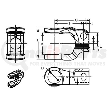 Dana 10-4-991SX Yoke