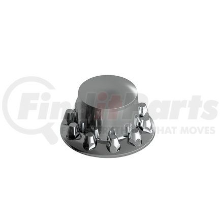 American Chrome 15600 ABS Rear Cover Kit - Removable Cap, 10 Lug, 33mm Threads with Flange