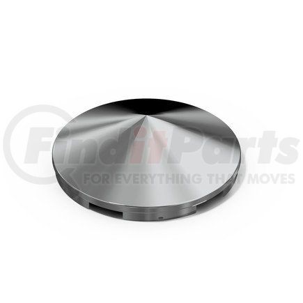 American Chrome 16170 Axle Hub Cap - Front, 5-Notch, 8.72 in. OD, 3.08 in. Height, Chrome, Conical