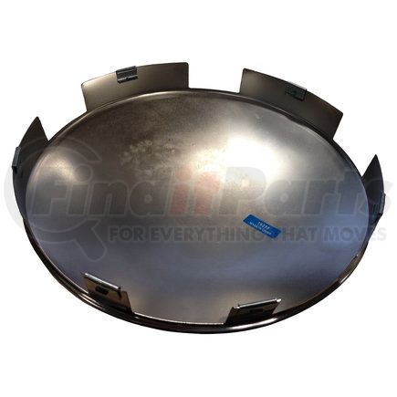 American Chrome 16250 Axle Hub Cap - Front, 6-Notch, 8.72 in. OD, 3.08 in. Height, Chrome, Baby Moon