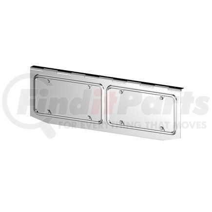 American Chrome 20113 License Plate Holders, 26 in. Length, 8 in. Height, 2 License, Stainless