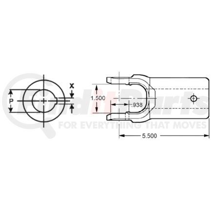 Dana 10-3-23X PTO JOINT COMPO