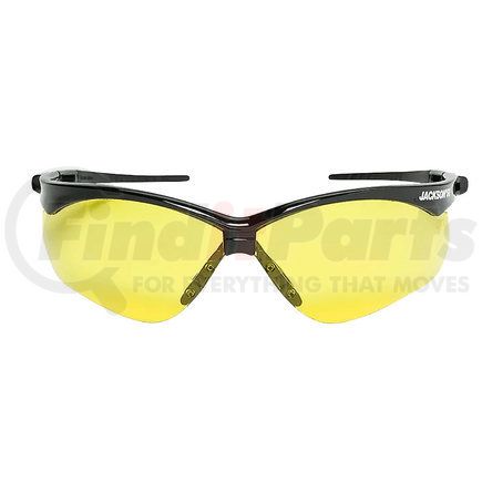 Jackson Safety 50003 Jackson SG Safety Glasses - Amber Lens, Black Frame, Sta-Clear™ Anti-Fog, Low Light