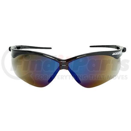 JACKSON SAFETY 50009 - jackson sg safety glasses - blue mirror lens, black frame, hardcoat anti-scratch, outdoor