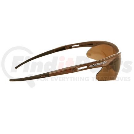 Jackson Safety 50017 Jackson SG+ Safety Glasses - Brown Lens, Brown Frame, Hardcoat Anti-Scratch, Outdoor