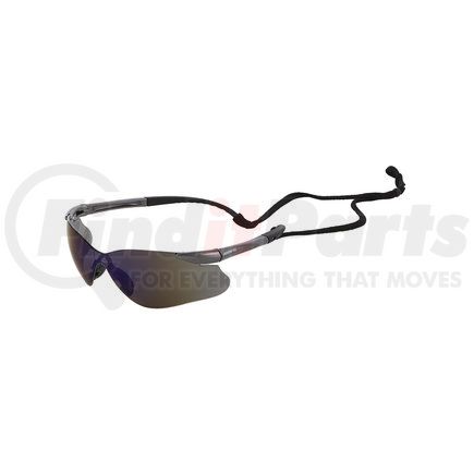 Jackson Safety 50029 Jackson SGF Safety Glasses - Blue Mirror Lens, Gunmetal Frame, Hardcoat Anti-Scratch, Outdoor
