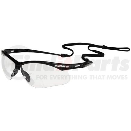 Jackson Safety 50040 Jackson SG Safety Glasses - Clear 1.5 Readers Lens, Black Frame, Hardcoat Anti-Scratch, Indoor