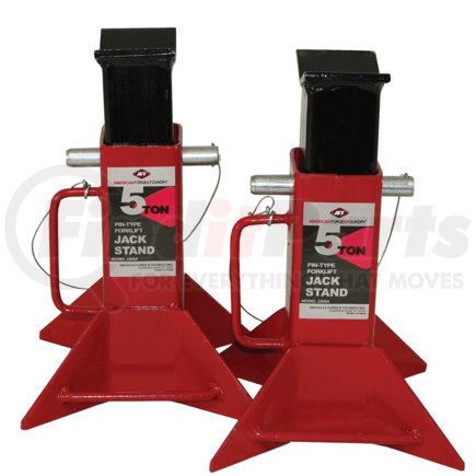 American Forge & Foundry 3305A 5 Ton Jack Stands (Pair) -Pin