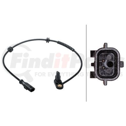 HELLA 012679171 Sensor, wheel speed - 2-pin connector - Rear - Cable: 610mm