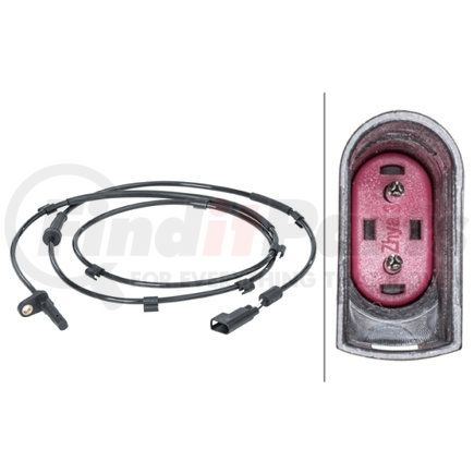 HELLA 012679901 Wheel Speed Sensor, Rear Axle, 2-Pin Connector, 1770mm Cable