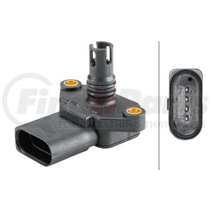 HELLA 358152161 Sensor, boost pressure - 4-pin connector - Bolted