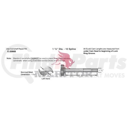 Meritor 2210X5536 CAM/LH CHROME