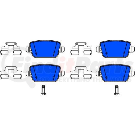 ATE Brake Products 602737 ATE Original Semi-Metallic Rear Disc Brake Pad Set 602737 for Land Rover, Volvo