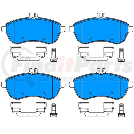 ATE Brake Products 602732 ATE Original Semi-Metallic Front Disc Brake Pad Set 602732 for Mercedes-Benz