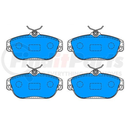 ATE Brake Products 602985 ATE Original Semi-Metallic Front Disc Brake Pad Set 602985 for Volvo