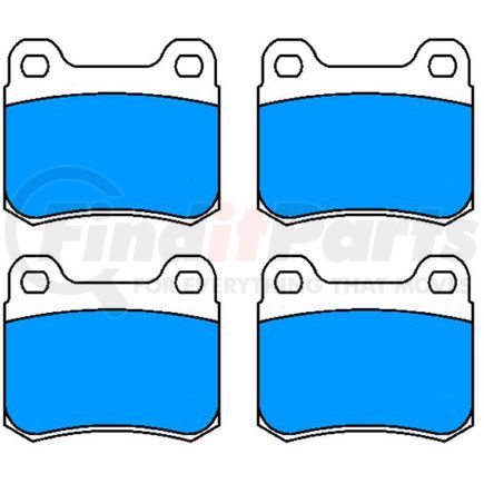 ATE Brake Products 604034 ATE Original Semi-Metallic Rear Disc Brake Pad Set 604034 for Mercedes-Benz