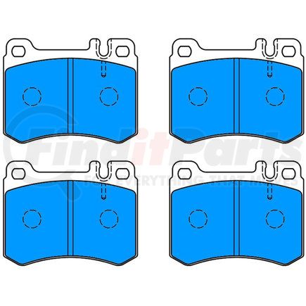 ATE Brake Products 604037 ATE Original Semi-Metallic Front Disc Brake Pad Set 604037 for Mercedes-Benz