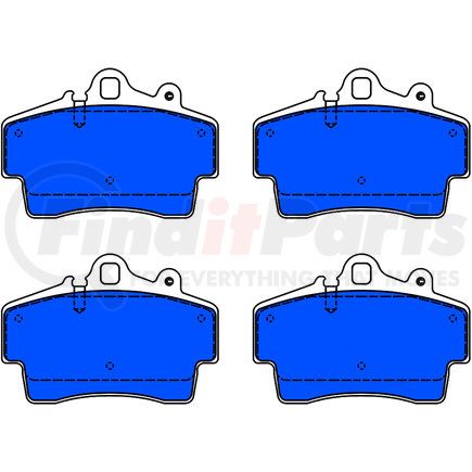 ATE Brake Products 604814 ATE Original Semi-Metallic Front Disc Brake Pad Set 604814 for Porsche