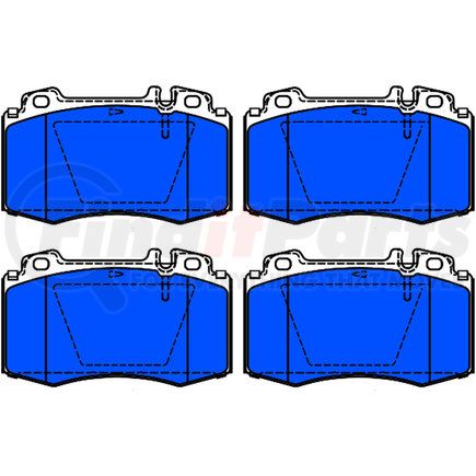 ATE Brake Products 604984 ATE Original Semi-Metallic Front Disc Brake Pad Set 604984 for Mercedes-Benz