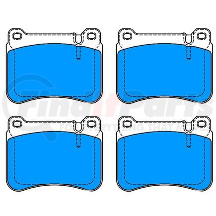 ATE Brake Products 604994 ATE Original Semi-Metallic Front Disc Brake Pad Set 604994 for Mercedes-Benz