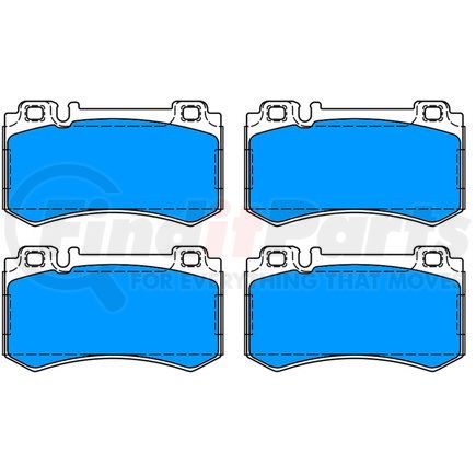 ATE Brake Products 604998 ATE Original Semi-Metallic Rear Disc Brake Pad Set 604998 for Mercedes-Benz