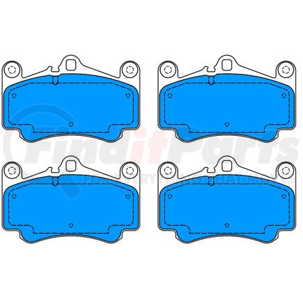 ATE Brake Products 604999 ATE Original Semi-Metallic Front Disc Brake Pad Set 604999 for Porsche