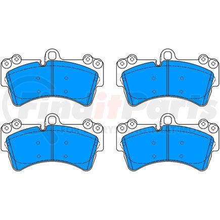 ATE Brake Products 604993 ATE Semi-Metallic Front Disc Brake Pad Set 604993 for Audi, Porsche, Volkswagen