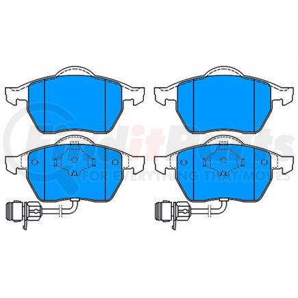 ATE Brake Products 607050 ATE Original Semi-Metallic Front Disc Brake Pad Set 607050 for Audi