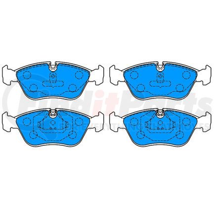 ATE Brake Products 607053 ATE Original Semi-Metallic Front Disc Brake Pad Set 607053 for Volvo