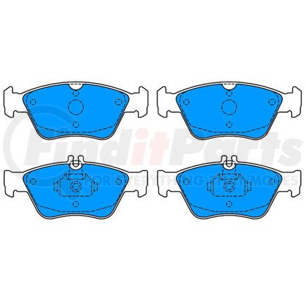 ATE Brake Products 607086 ATE Original Semi-Metallic Front Disc Brake Pad Set 607086 for Mercedes-Benz