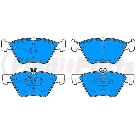 ATE Brake Products 607087 ATE Semi-Metallic Front Disc Brake Pad Set 607087 for Chrysler, Mercedes-Benz