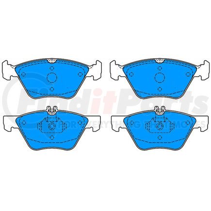 ATE Brake Products 607087 ATE Semi-Metallic Front Disc Brake Pad Set 607087 for Chrysler, Mercedes-Benz