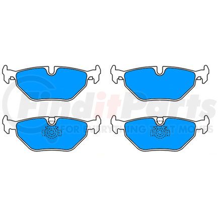 ATE Brake Products 607090 ATE Original Semi-Metallic Rear Disc Brake Pad Set 607090 for BMW