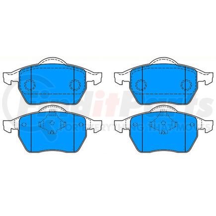 ATE Brake Products 607081 ATE Original Semi-Metallic Front Disc Brake Pad Set 607081 for Audi, Volkswagen