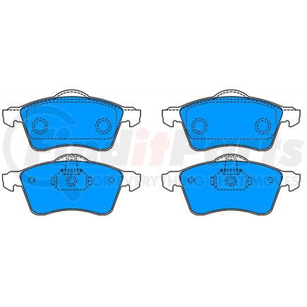 ATE Brake Products 607102 ATE Original Semi-Metallic Front Disc Brake Pad Set 607102 for Volkswagen