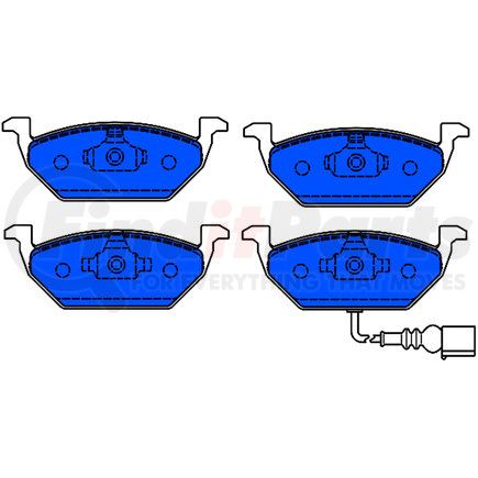 ATE Brake Products 607117 ATE Original Semi-Metallic Front Disc Brake Pad Set 607117 for Volkswagen