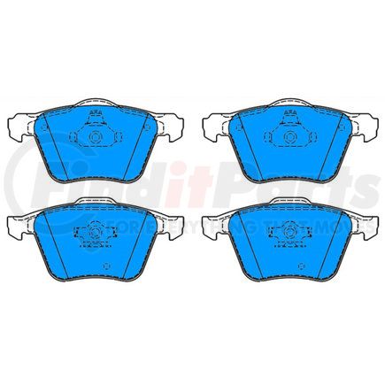 ATE Brake Products 607188 ATE Original Semi-Metallic Front Disc Brake Pad Set 607188 for Volvo