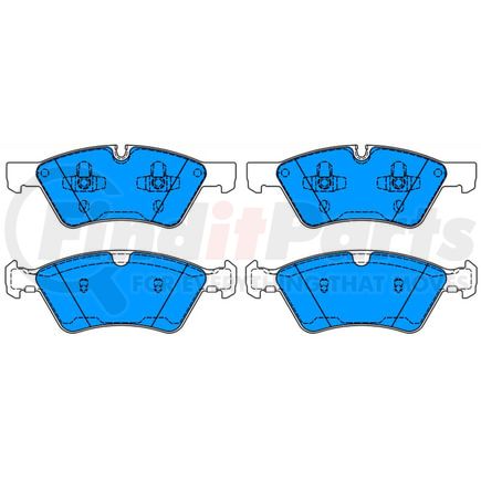 ATE Brake Products 607220 ATE Original Semi-Metallic Front Disc Brake Pad Set 607220 for Mercedes-Benz