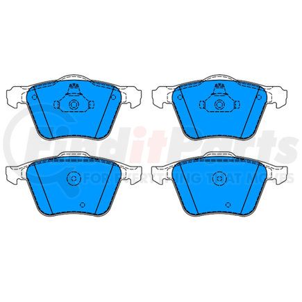 ATE Brake Products 607243 ATE Original Semi-Metallic Front Disc Brake Pad Set 607243 for Volvo