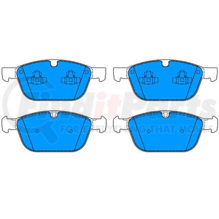 ATE Brake Products 607272 ATE Original Semi-Metallic Front Disc Brake Pad Set 607272 for Volvo