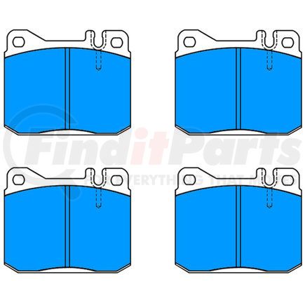 ATE Brake Products 609028 ATE Original Semi-Metallic Front Disc Brake Pad Set 609028 for Mercedes-Benz