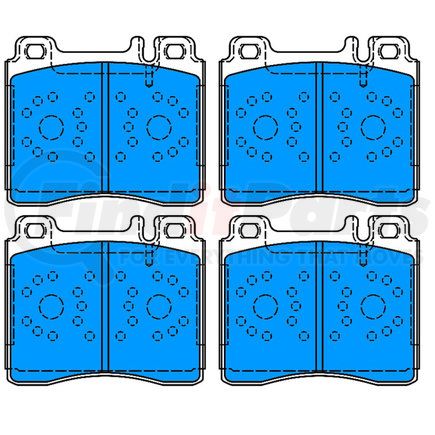 ATE Brake Products 609033 ATE Original Semi-Metallic Front Disc Brake Pad Set 609033 for Mercedes-Benz