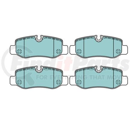ATE Brake Products LD4882 ATE Ceramic Rear Disc Brake Pad Set LD4882 for Mercedes-Benz