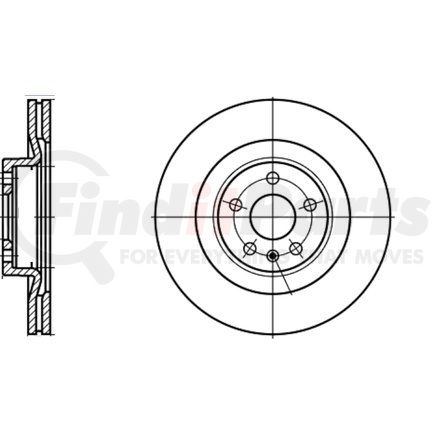 ATE Brake Products 420246 ATE Original Rear Disc Brake Rotor 420246 for Volvo