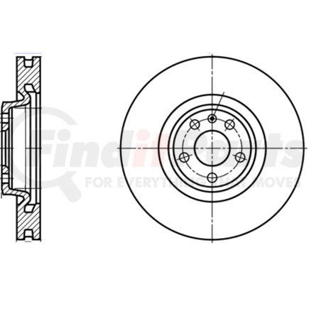 ATE Brake Products 434110 ATE Original Front Disc Brake Rotor 434110 for Audi