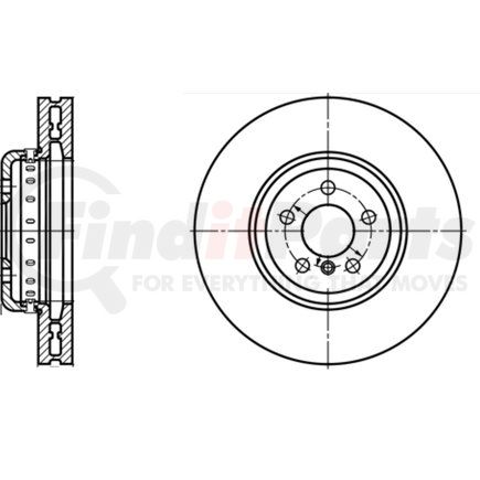 ATE Brake Products 436118 ATE Original Front Right Disc Brake Rotor 436118 for BMW